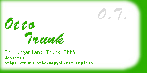 otto trunk business card