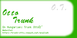 otto trunk business card